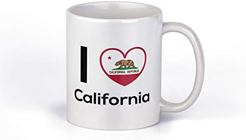 אני אוהב ספל קפה בקליפורניה | גביע הגאווה הממלכתי | רעיון מתנה נהדר | 11 ספל קפה אונקיה | CM1126